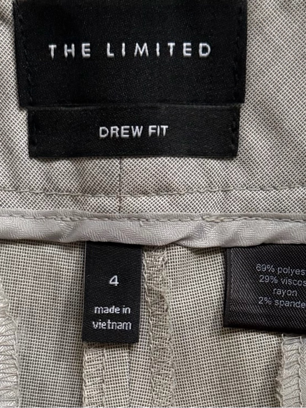 The Limited Light Grey Blazer Jacket and Drew Fit Flare Pants Size 4 - Picture 9 of 12
